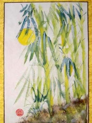 Sunny Bamboo (29"X14")-SOLD