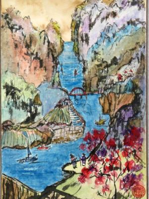 A Lifetime of Travels (29"X14")-SOLD
