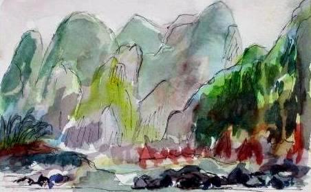 Wu Gorge,  (Mini Painting)