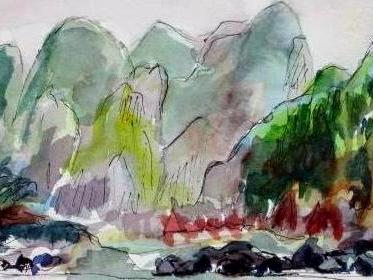 Wu Gorge,  (Mini Painting)