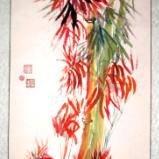 Red Bamboo (63"X27")