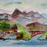 Three Gorges, China     (Mini Painting)